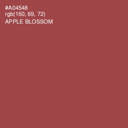 #A04548 - Apple Blossom Color Image